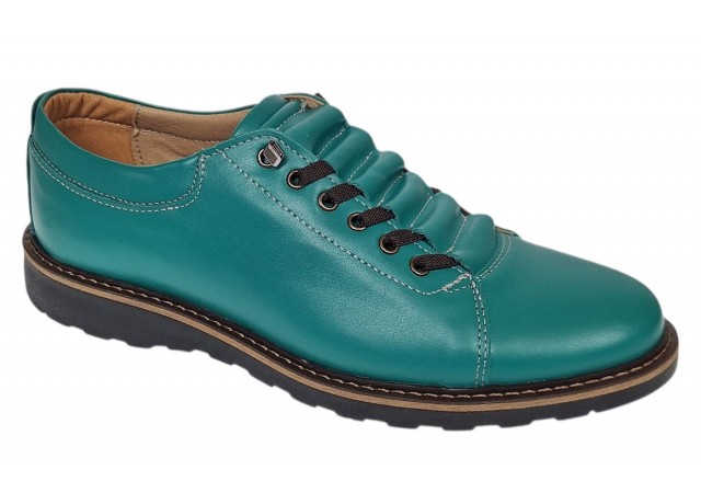 Pantofi barbati casual sport verzi din piele naturala Marko ASEVRD